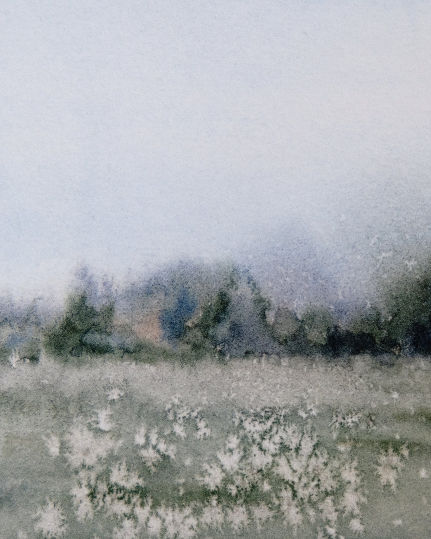 Watercolour Field Print