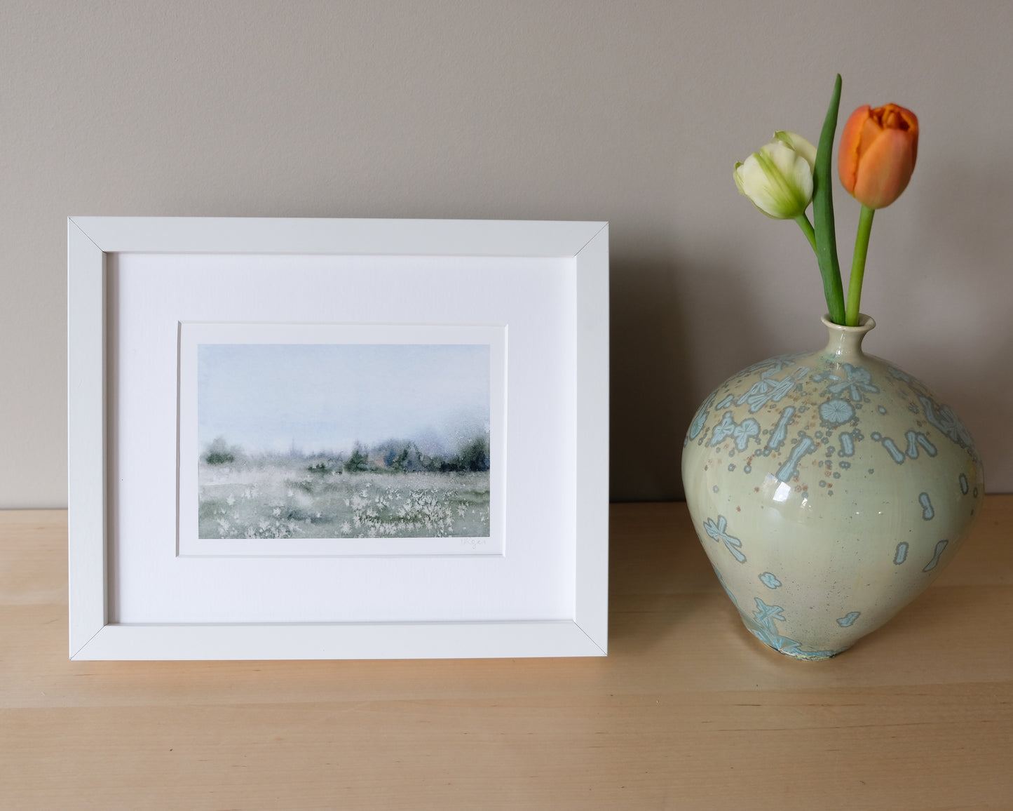 Watercolour Field Print
